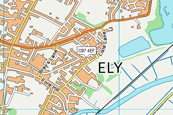 CB7 4EF map - OS VectorMap District (Ordnance Survey) CB7 4EF map - OS VectorMap District (Ordnance Survey)