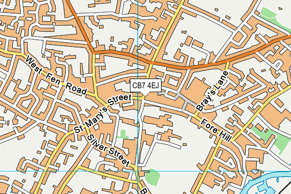 CB7 4EJ map - OS VectorMap District (Ordnance Survey) CB7 4EJ map - OS VectorMap District (Ordnance Survey)