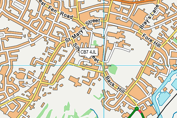 CB7 4JL map - OS VectorMap District (Ordnance Survey) CB7 4JL map - OS VectorMap District (Ordnance Survey)