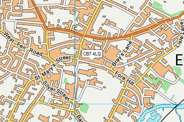CB7 4LQ map - OS VectorMap District (Ordnance Survey) CB7 4LQ map - OS VectorMap District (Ordnance Survey)