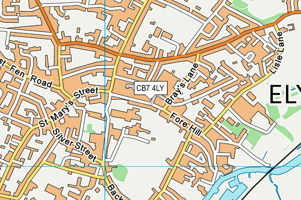 CB7 4LY map - OS VectorMap District (Ordnance Survey) CB7 4LY map - OS VectorMap District (Ordnance Survey)