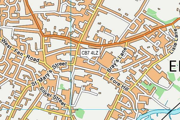 CB7 4LZ map - OS VectorMap District (Ordnance Survey) CB7 4LZ map - OS VectorMap District (Ordnance Survey)