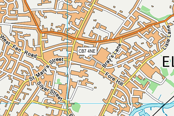 CB7 4NE map - OS VectorMap District (Ordnance Survey) CB7 4NE map - OS VectorMap District (Ordnance Survey)