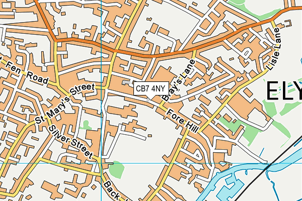 CB7 4NY map - OS VectorMap District (Ordnance Survey) CB7 4NY map - OS VectorMap District (Ordnance Survey)