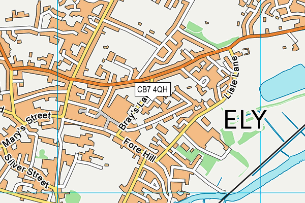 CB7 4QH map - OS VectorMap District (Ordnance Survey) CB7 4QH map - OS VectorMap District (Ordnance Survey)
