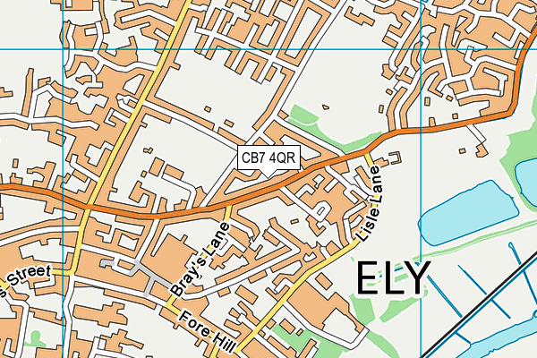 CB7 4QR map - OS VectorMap District (Ordnance Survey) CB7 4QR map - OS VectorMap District (Ordnance Survey)