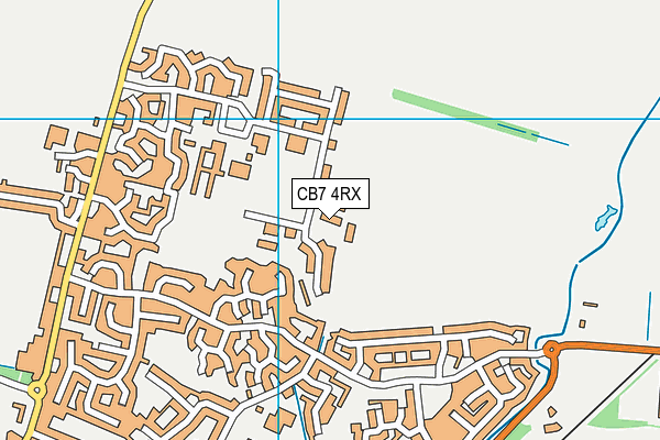 CB7 4RX map - OS VectorMap District (Ordnance Survey) CB7 4RX map - OS VectorMap District (Ordnance Survey)