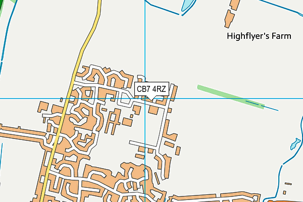 CB7 4RZ map - OS VectorMap District (Ordnance Survey) CB7 4RZ map - OS VectorMap District (Ordnance Survey)