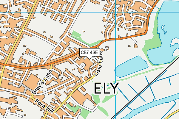 CB7 4SE map - OS VectorMap District (Ordnance Survey) CB7 4SE map - OS VectorMap District (Ordnance Survey)