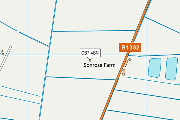CB7 4SN map - OS VectorMap District (Ordnance Survey) CB7 4SN map - OS VectorMap District (Ordnance Survey)