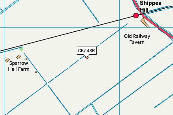 CB7 4SR map - OS VectorMap District (Ordnance Survey) CB7 4SR map - OS VectorMap District (Ordnance Survey)