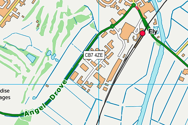 CB7 4ZE map - OS VectorMap District (Ordnance Survey) CB7 4ZE map - OS VectorMap District (Ordnance Survey)