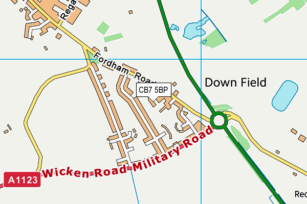CB7 5BP map - OS VectorMap District (Ordnance Survey) CB7 5BP map - OS VectorMap District (Ordnance Survey)