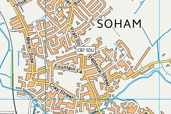 CB7 5DU map - OS VectorMap District (Ordnance Survey) CB7 5DU map - OS VectorMap District (Ordnance Survey)