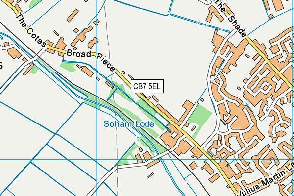 CB7 5EL map - OS VectorMap District (Ordnance Survey) CB7 5EL map - OS VectorMap District (Ordnance Survey)