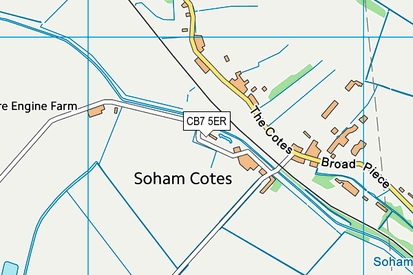 CB7 5ER map - OS VectorMap District (Ordnance Survey) CB7 5ER map - OS VectorMap District (Ordnance Survey)