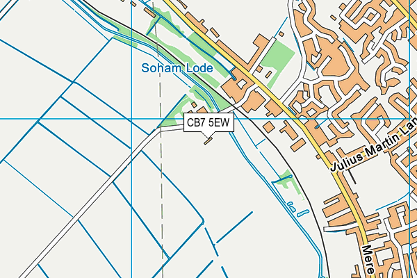 CB7 5EW map - OS VectorMap District (Ordnance Survey) CB7 5EW map - OS VectorMap District (Ordnance Survey)