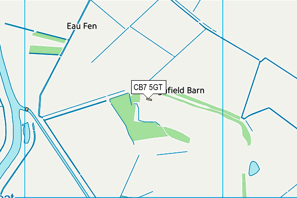 CB7 5GT map - OS VectorMap District (Ordnance Survey) CB7 5GT map - OS VectorMap District (Ordnance Survey)