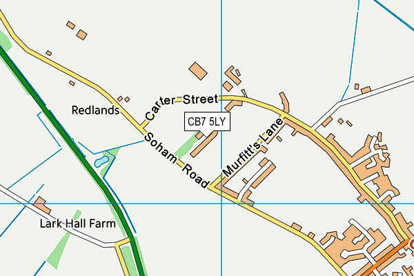 CB7 5LY map - OS VectorMap District (Ordnance Survey) CB7 5LY map - OS VectorMap District (Ordnance Survey)