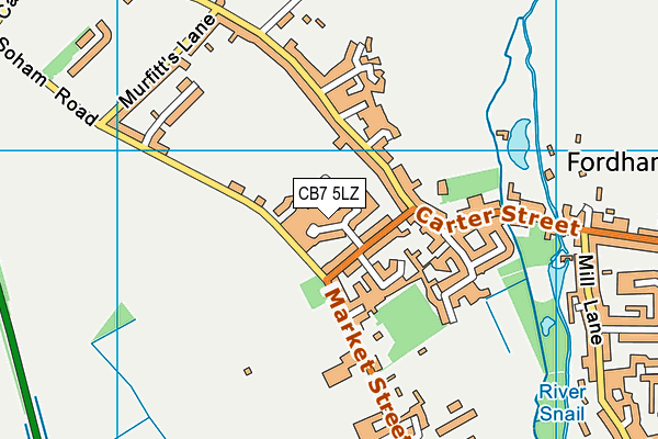 CB7 5LZ map - OS VectorMap District (Ordnance Survey) CB7 5LZ map - OS VectorMap District (Ordnance Survey)