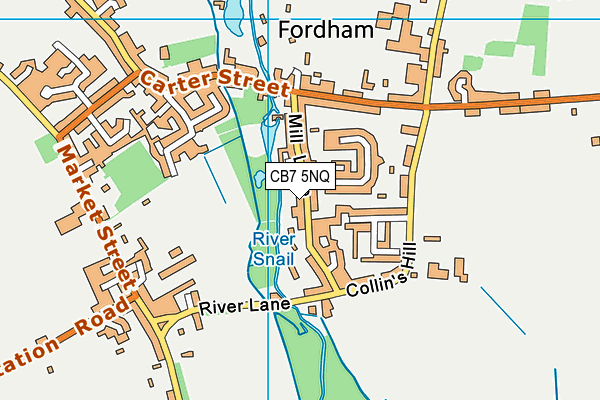 CB7 5NQ map - OS VectorMap District (Ordnance Survey) CB7 5NQ map - OS VectorMap District (Ordnance Survey)
