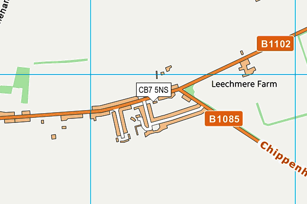 CB7 5NS map - OS VectorMap District (Ordnance Survey) CB7 5NS map - OS VectorMap District (Ordnance Survey)