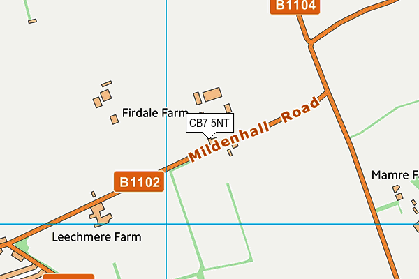 CB7 5NT map - OS VectorMap District (Ordnance Survey) CB7 5NT map - OS VectorMap District (Ordnance Survey)