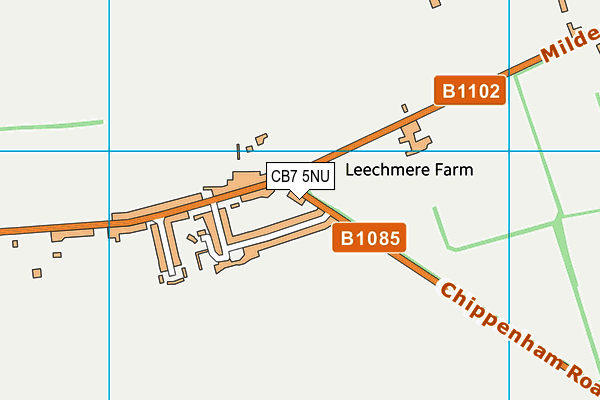 CB7 5NU map - OS VectorMap District (Ordnance Survey) CB7 5NU map - OS VectorMap District (Ordnance Survey)
