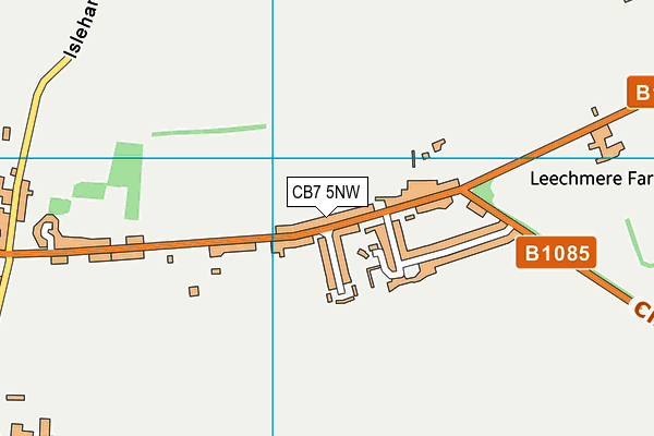 CB7 5NW map - OS VectorMap District (Ordnance Survey) CB7 5NW map - OS VectorMap District (Ordnance Survey)