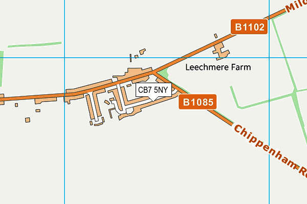CB7 5NY map - OS VectorMap District (Ordnance Survey) CB7 5NY map - OS VectorMap District (Ordnance Survey)