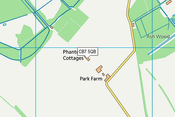 CB7 5QB map - OS VectorMap District (Ordnance Survey) CB7 5QB map - OS VectorMap District (Ordnance Survey)