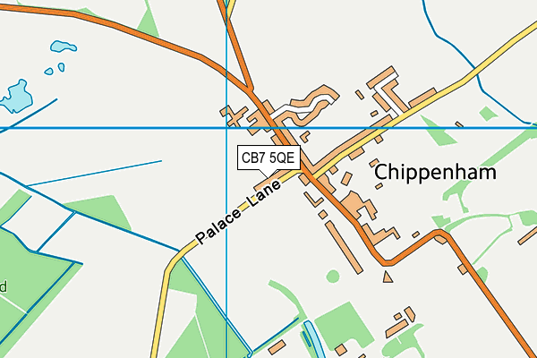 CB7 5QE map - OS VectorMap District (Ordnance Survey) CB7 5QE map - OS VectorMap District (Ordnance Survey)