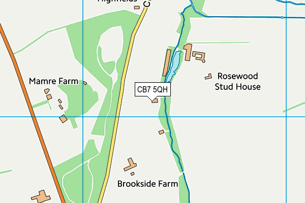 CB7 5QH map - OS VectorMap District (Ordnance Survey) CB7 5QH map - OS VectorMap District (Ordnance Survey)