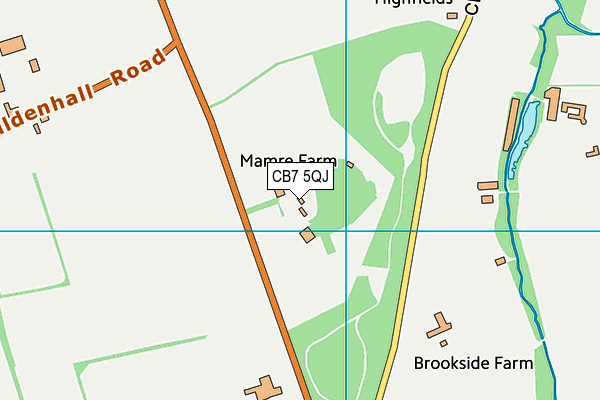CB7 5QJ map - OS VectorMap District (Ordnance Survey) CB7 5QJ map - OS VectorMap District (Ordnance Survey)