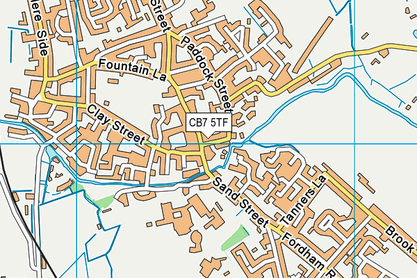 CB7 5TF map - OS VectorMap District (Ordnance Survey) CB7 5TF map - OS VectorMap District (Ordnance Survey)