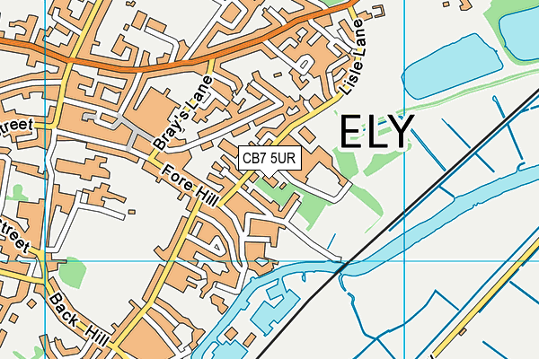 CB7 5UR map - OS VectorMap District (Ordnance Survey) CB7 5UR map - OS VectorMap District (Ordnance Survey)