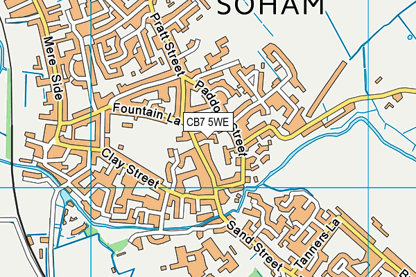 CB7 5WE map - OS VectorMap District (Ordnance Survey) CB7 5WE map - OS VectorMap District (Ordnance Survey)