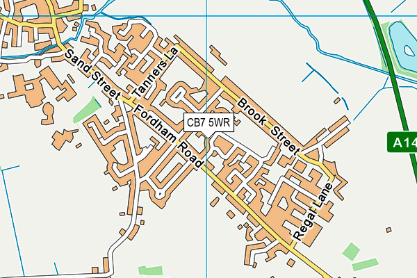 CB7 5WR map - OS VectorMap District (Ordnance Survey) CB7 5WR map - OS VectorMap District (Ordnance Survey)