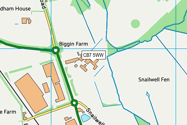 CB7 5WW map - OS VectorMap District (Ordnance Survey) CB7 5WW map - OS VectorMap District (Ordnance Survey)