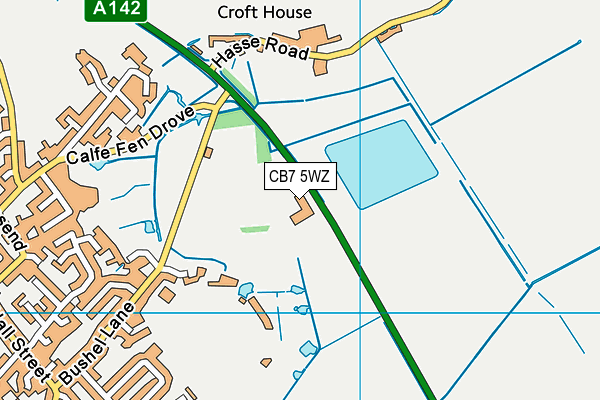CB7 5WZ map - OS VectorMap District (Ordnance Survey) CB7 5WZ map - OS VectorMap District (Ordnance Survey)