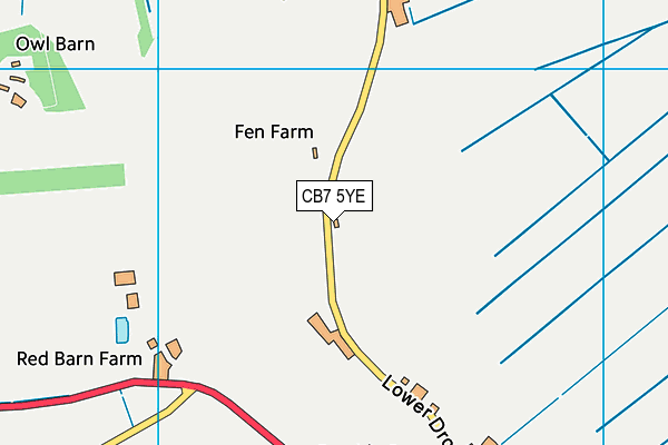 CB7 5YE map - OS VectorMap District (Ordnance Survey) CB7 5YE map - OS VectorMap District (Ordnance Survey)