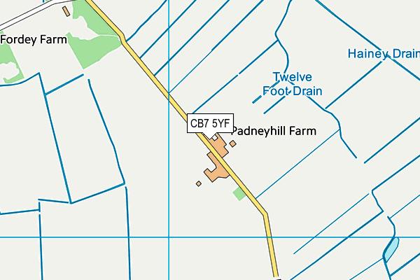CB7 5YF map - OS VectorMap District (Ordnance Survey) CB7 5YF map - OS VectorMap District (Ordnance Survey)