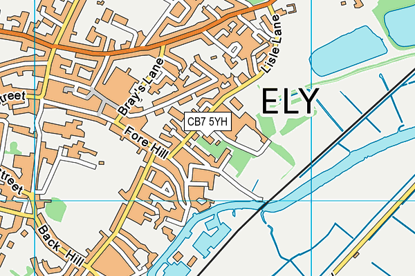 CB7 5YH map - OS VectorMap District (Ordnance Survey) CB7 5YH map - OS VectorMap District (Ordnance Survey)