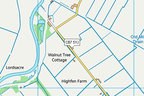 CB7 5YJ map - OS VectorMap District (Ordnance Survey) CB7 5YJ map - OS VectorMap District (Ordnance Survey)