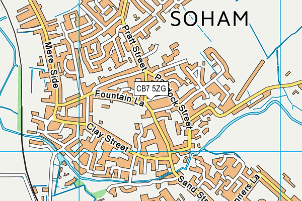 CB7 5ZG map - OS VectorMap District (Ordnance Survey) CB7 5ZG map - OS VectorMap District (Ordnance Survey)