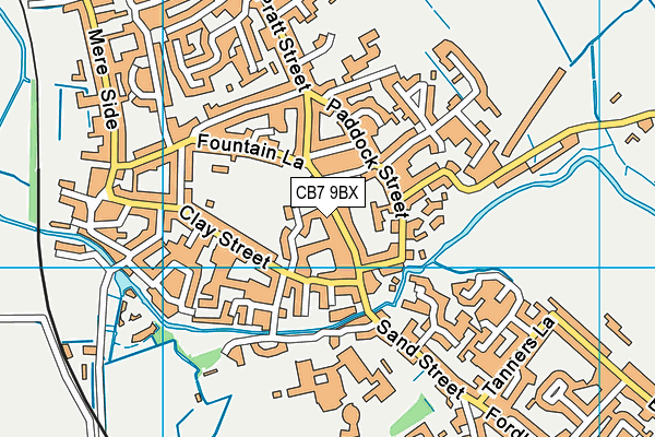 CB7 9BX map - OS VectorMap District (Ordnance Survey) CB7 9BX map - OS VectorMap District (Ordnance Survey)