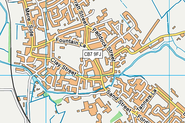 CB7 9FJ map - OS VectorMap District (Ordnance Survey) CB7 9FJ map - OS VectorMap District (Ordnance Survey)