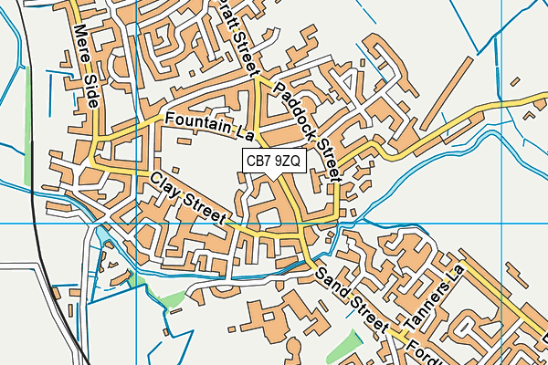 CB7 9ZQ map - OS VectorMap District (Ordnance Survey) CB7 9ZQ map - OS VectorMap District (Ordnance Survey)