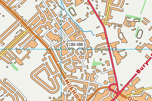CB8 0BB map - OS VectorMap District (Ordnance Survey) CB8 0BB map - OS VectorMap District (Ordnance Survey)