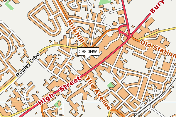 CB8 0HW map - OS VectorMap District (Ordnance Survey) CB8 0HW map - OS VectorMap District (Ordnance Survey)